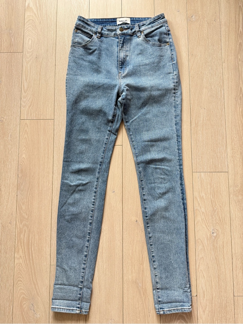 Rolla’s Eastcoast Ankle High Rise Super Skinny Jeans Light Wash 26” Waist